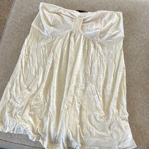 Elegant Ivory Strapless Top, Women’s Small